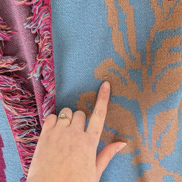 Long Fringe & Floral Cardigan - Picture 7 of 12